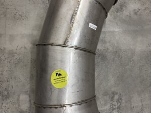 Rörböj 310mm 45° Rostfritt